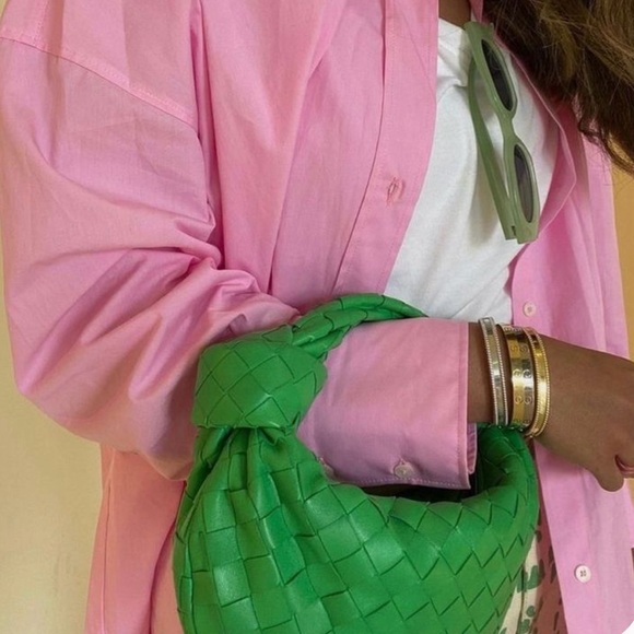 Bottega Veneta Nappa Intrecciato Mini Jodie Parakeet Green Handbag - Picture 15 of 15